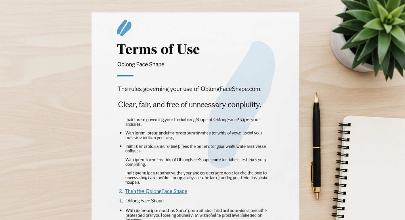 Terms of Use - Oblong Face Shape