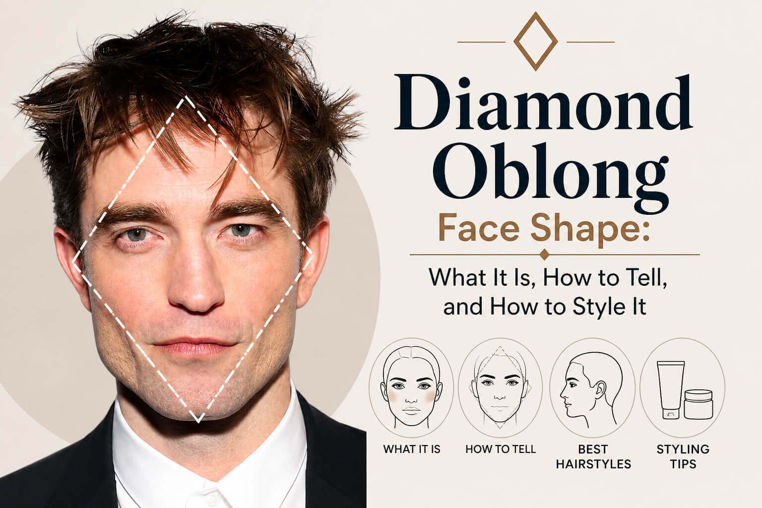 Diamond Oblong Face Shape- What It Is, How to Tell, and How to Style It