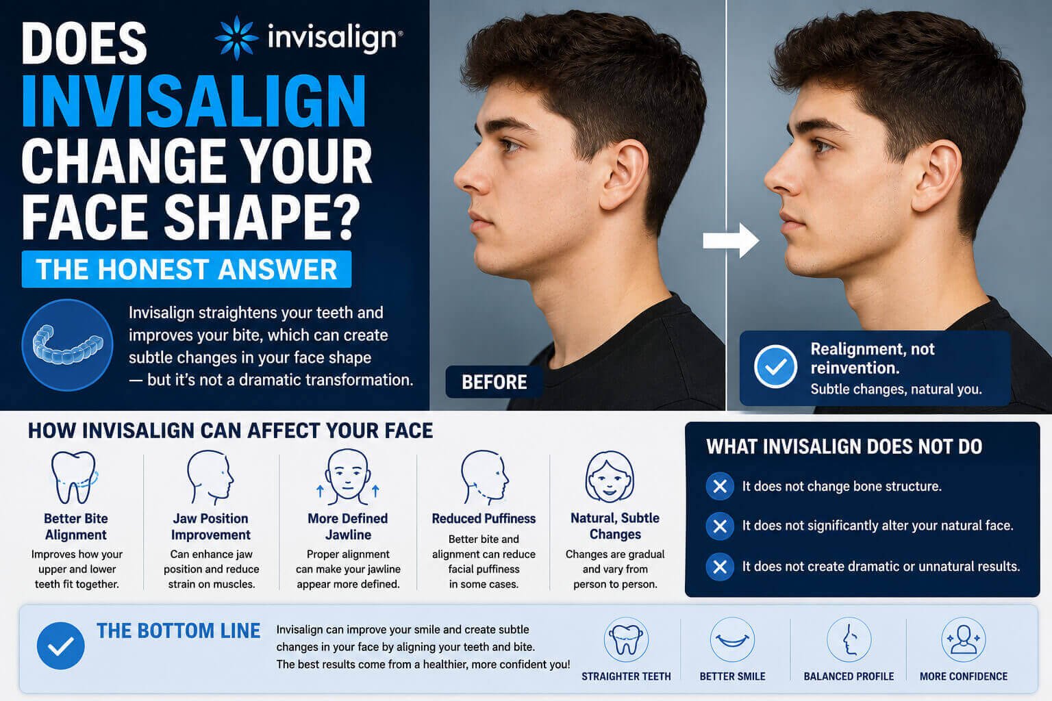 Does Invisalign Change Your Face Shape? The Honest Answer